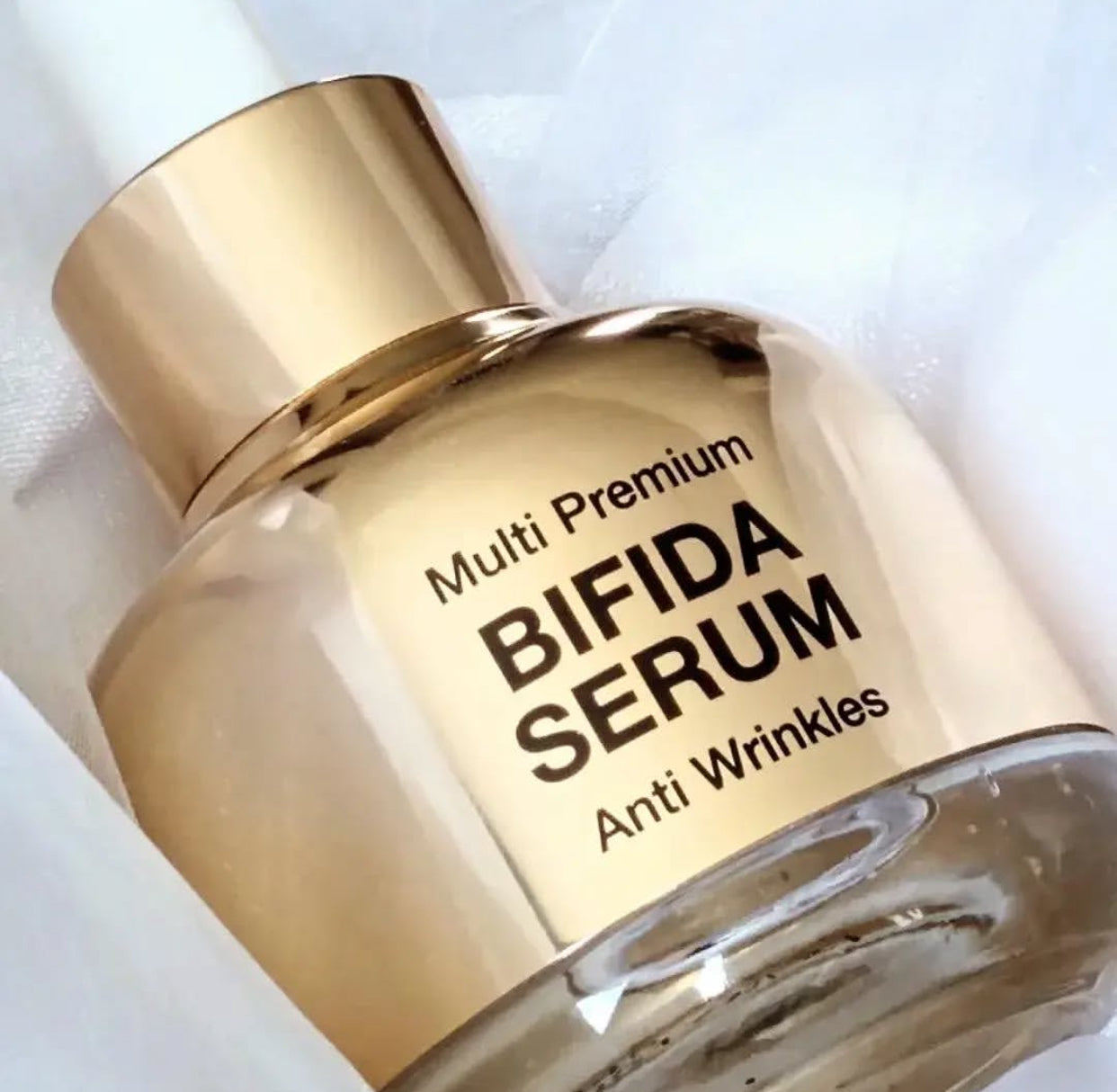 SÉRUM PÉPTIDOS Y BÍFIDA TIARA GOLD CUIDADO ANTIARRUGAS Y FLACIDEZ PREMIUM.